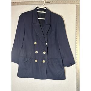 Jh Collectibles Vintage Blazer Jacket Women’s Size 8 Navy Blue